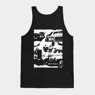 Vintage Cars Poster Style Tank Top